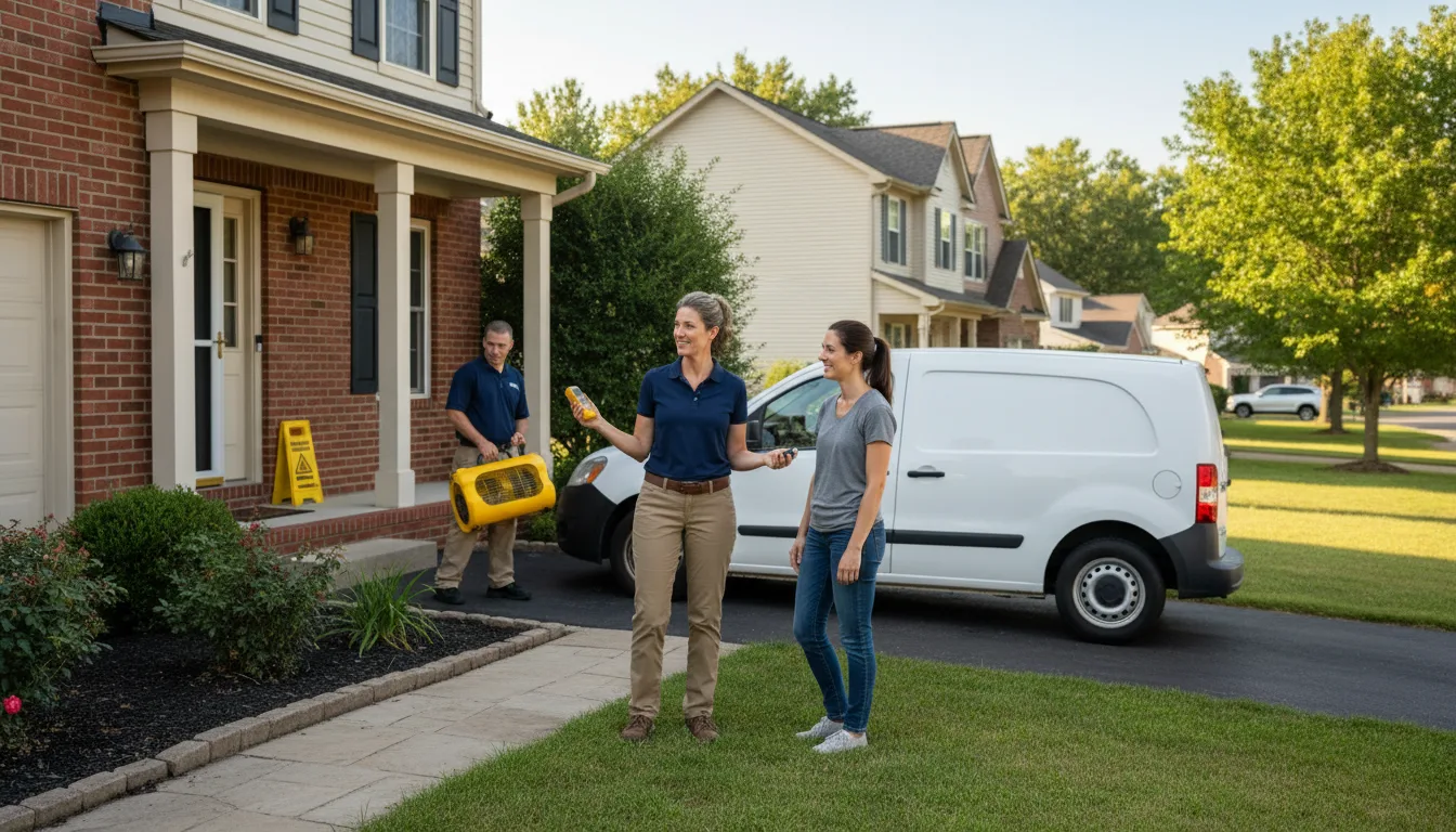 Residential water damage restoration in Valier, MT
